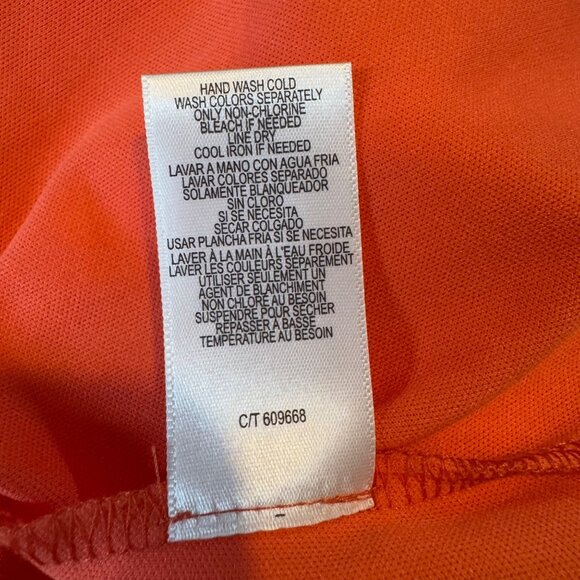 Bleecker 126 Smocked Tiered Dress Salmon Pink Short Sleeve Ruffle Pleated Sz 16 - Picture 5 of 9